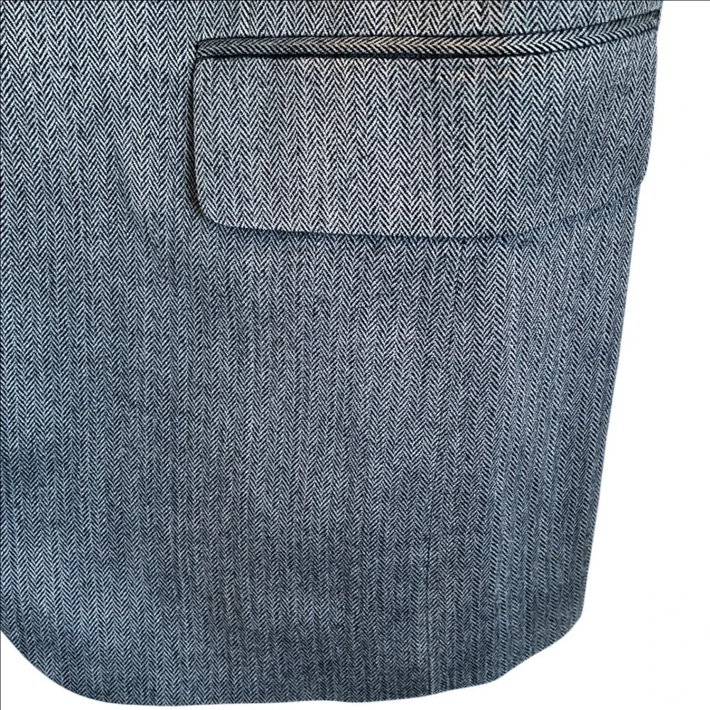 Jos‎ A Bank Blazer Mens 38R Gray Silk Camel Hair Herringbone Sport Coat Jacket